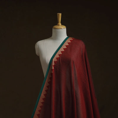 Dharwad cotton fabric with border 29 - handcrafted