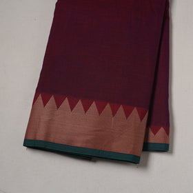 Dharwad cotton fabric with border 30 - handcrafted