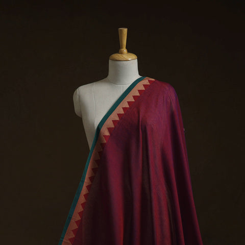 Dharwad cotton fabric with border 30 - handcrafted