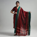 Maroon - dharwad cotton kurta with palazzo & dupatta set