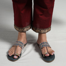 Maroon - dharwad cotton kurta with palazzo & dupatta set