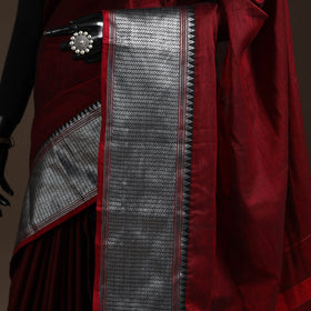 Dharwad cotton saree with border 14 - handcrafted