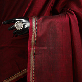 Dharwad cotton saree with border 14 - handcrafted