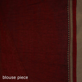Dharwad cotton saree with border 14 - handcrafted