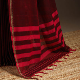 Dharwad cotton saree with border 14 - handcrafted