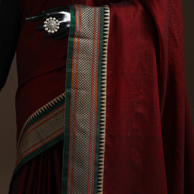 Dharwad cotton saree with border 29 - handcrafted