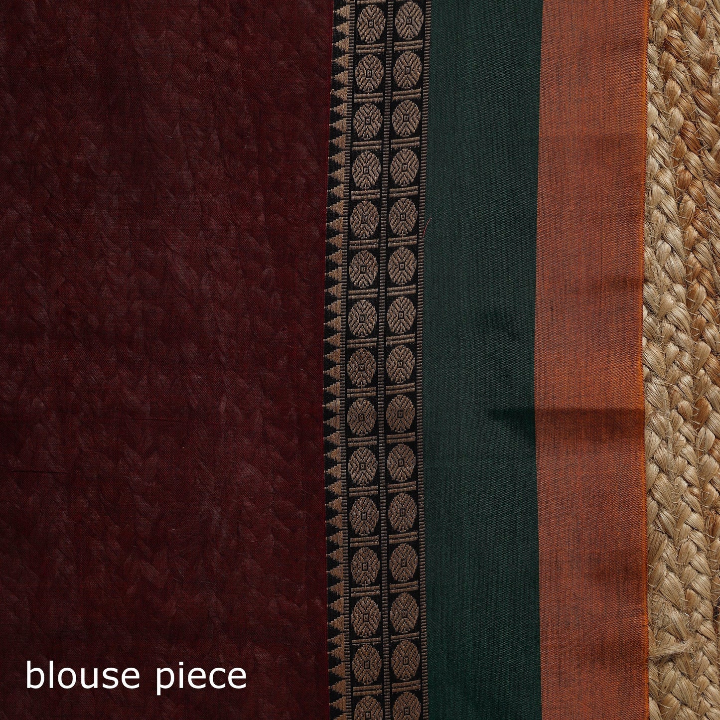 Dharwad cotton saree with border 30 - handcrafted