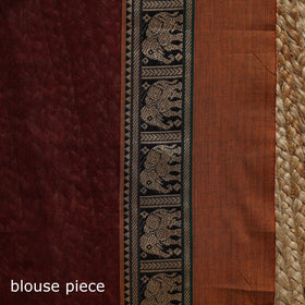 Dharwad cotton saree with border 33 - handcrafted