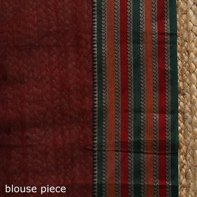 Dharwad cotton saree with border 44 - handcrafted