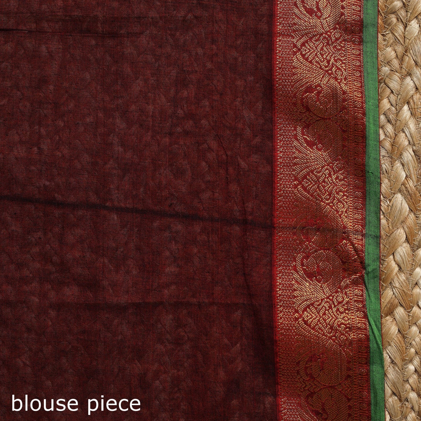 Dharwad cotton saree with border 50 - handcrafted