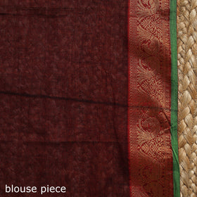 Dharwad cotton saree with border 50 - handcrafted
