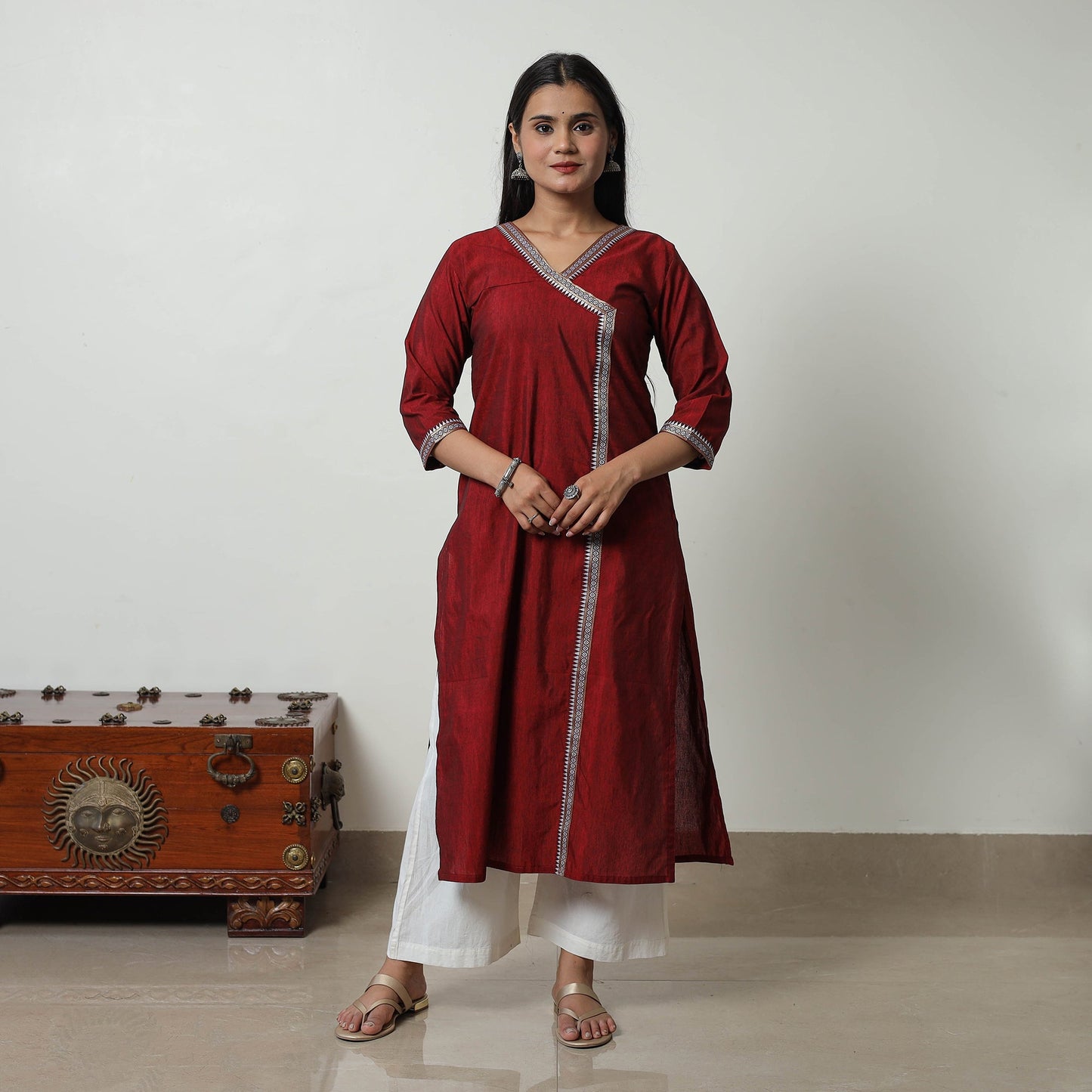 Shop Dharwad Cotton Kurta for Women Straight & Elegant 