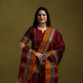Dharwad cotton suit set with dupatta for women 14