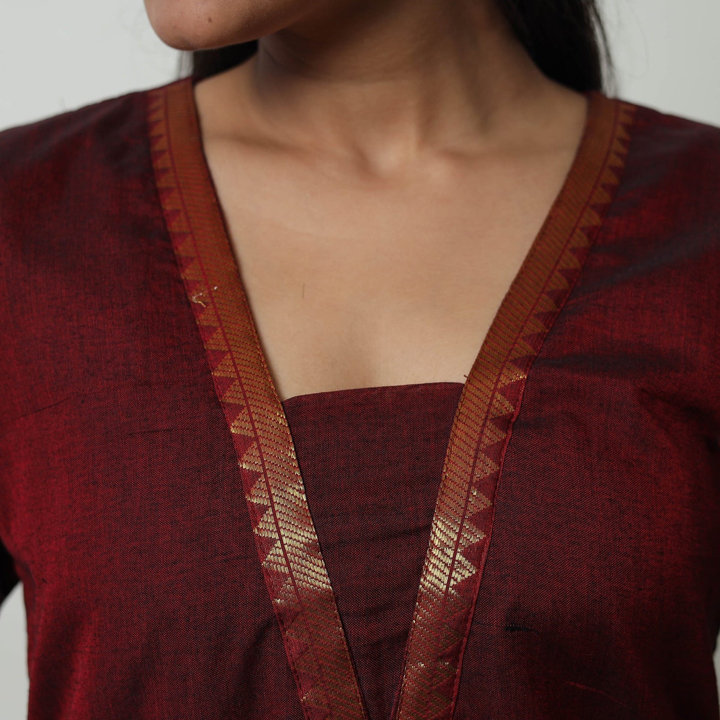 Dharwad Mercerised Cotton Kurta | Straight & Elegant for Women