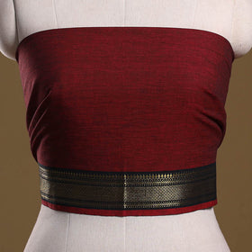 Dharwad weave cotton blouse piece 02 - handcrafted