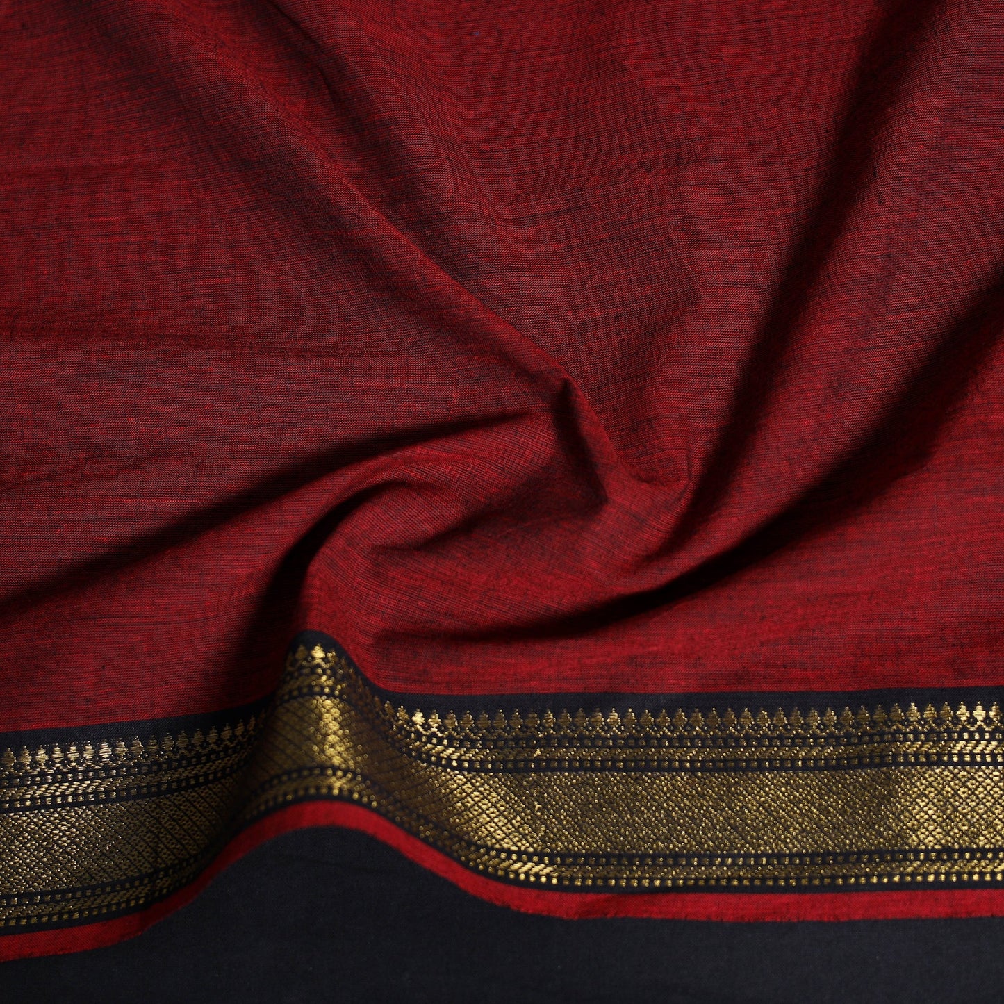 Dharwad weave cotton blouse piece 02 - handcrafted