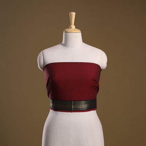 Dharwad weave cotton blouse piece 02 - handcrafted