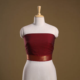 Dharwad weave cotton blouse piece 04 - handcrafted