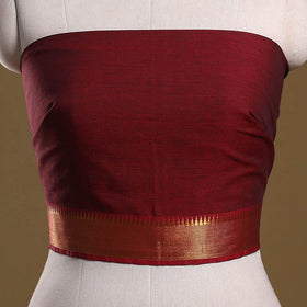 Dharwad weave cotton blouse piece 04 - handcrafted