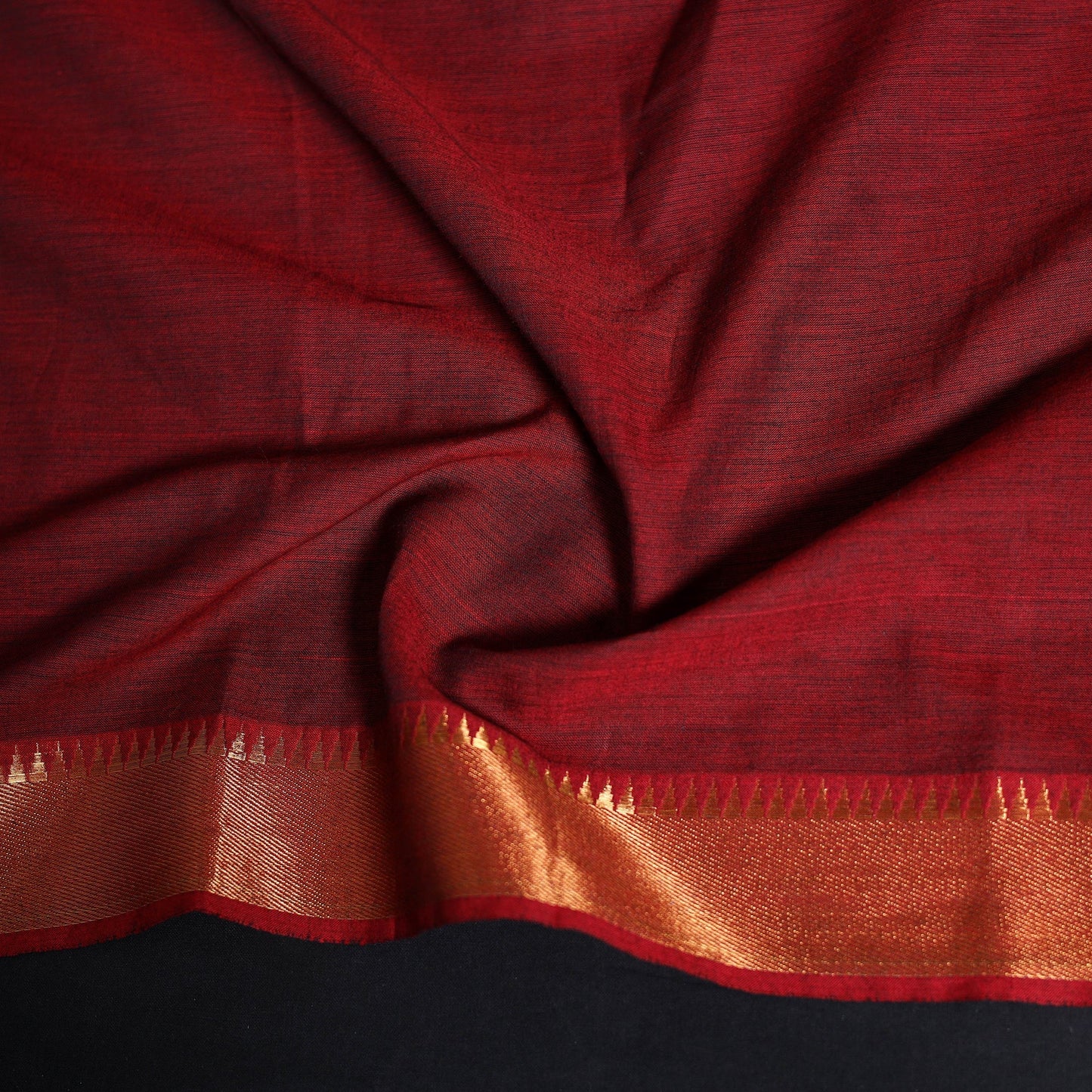 Dharwad weave cotton blouse piece 04 - handcrafted