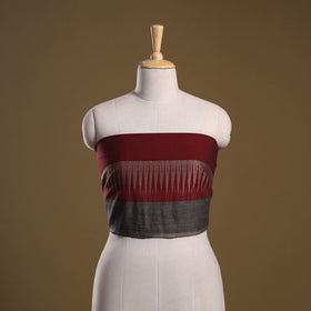 Dharwad weave cotton blouse piece 07 - handcrafted