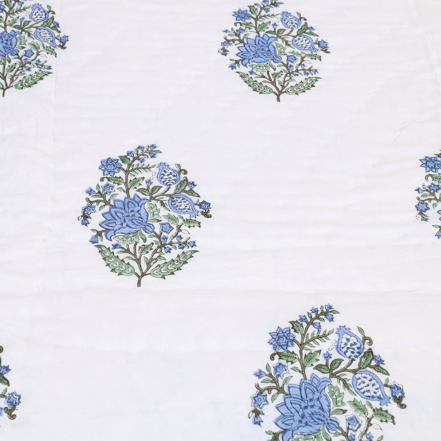  Double - Reversible Sanganeri Block Print Cotton Quilt