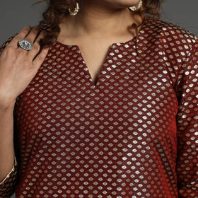  Elegant Banarasi Brocade Silk Kurta with Pant Set 