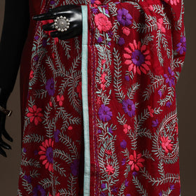 Georgette hand embroidered phulkari dupatta 30 - handcrafted