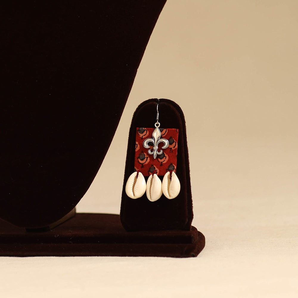 Maroon - german silver fabart choker necklace set