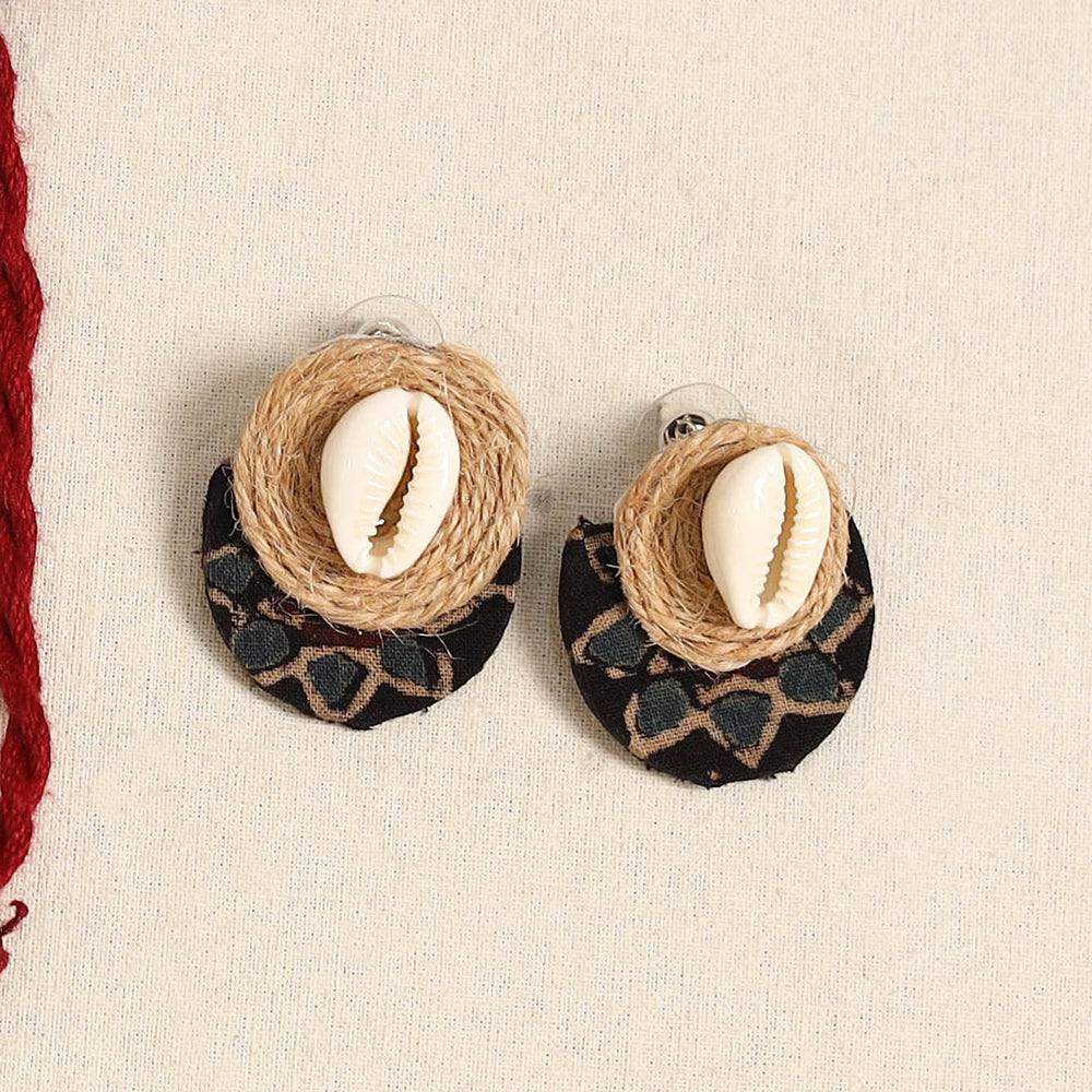 Maroon - german silver jute & fabart necklace set 70