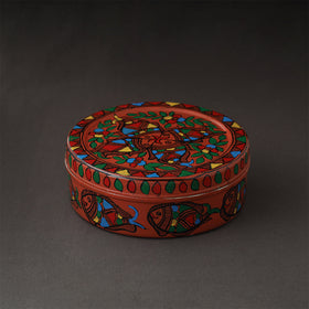  Godna Madhubani Handpainted Stainless Steel Casserole