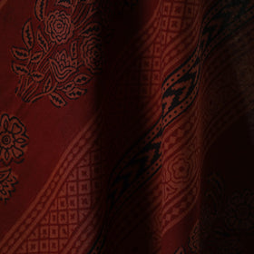 Hand bagh natural dyed cotton fabric 11 - handcrafted