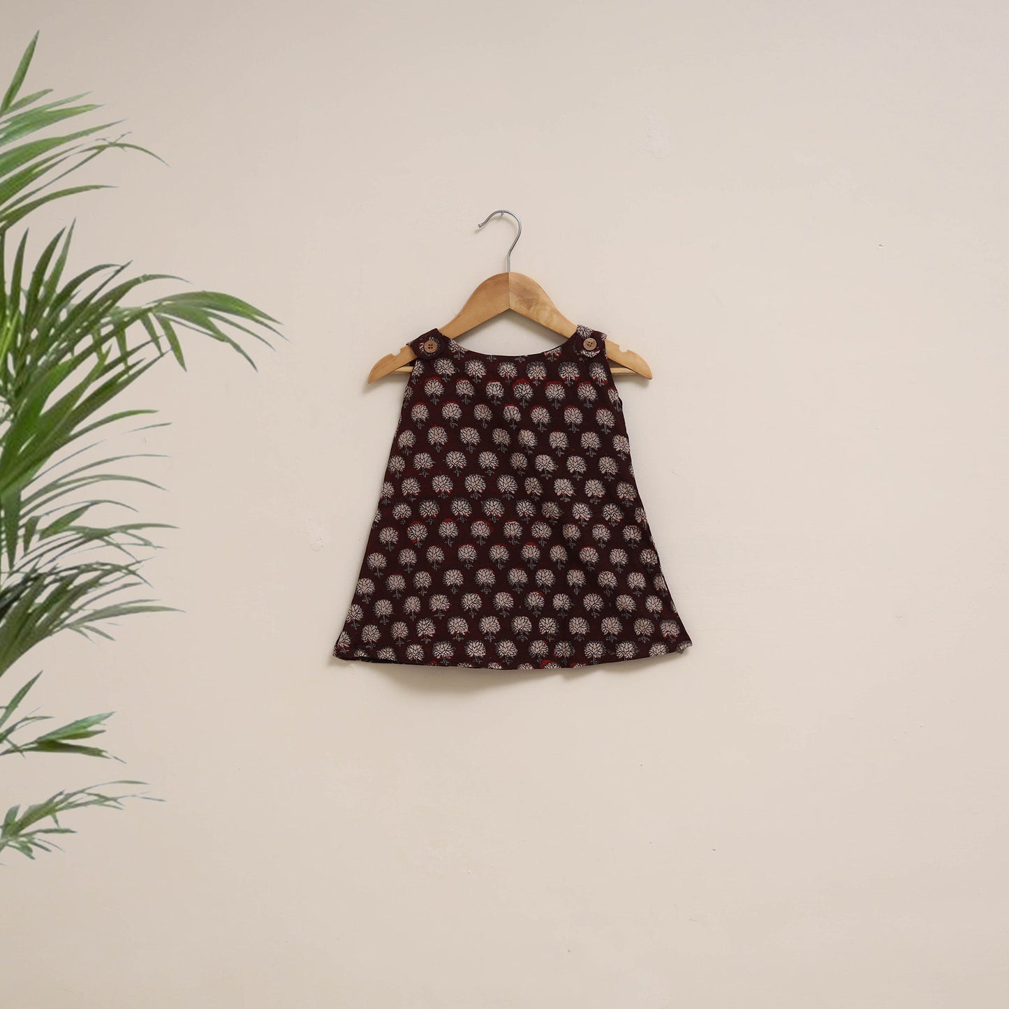 Hand bagru cotton baby girl dress (6-12 months) 07