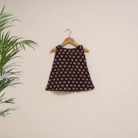 Hand bagru cotton baby girl dress (6-12 months) 07