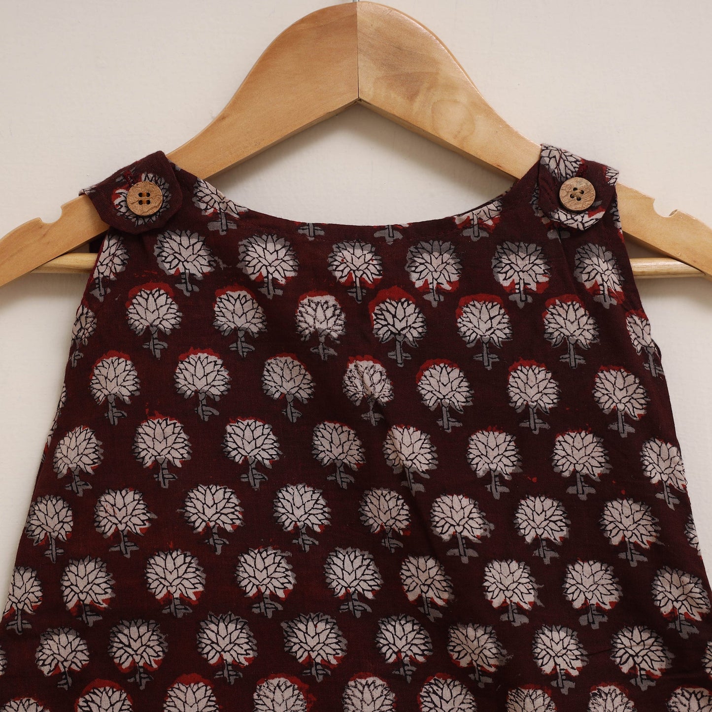 Hand bagru cotton baby girl dress (6-12 months) 07