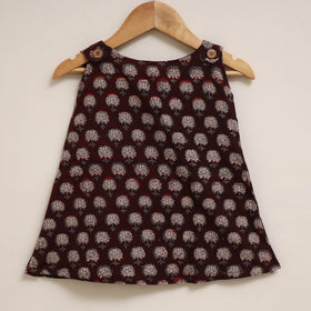 Hand bagru cotton baby girl dress (6-12 months) 07