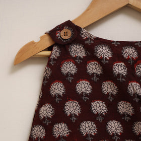 Hand bagru cotton baby girl dress (6-12 months) 07