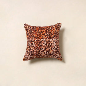 Maroon - hand batik cotton cushion cover 108 - handcrafted