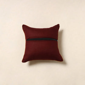 Maroon - hand batik cotton cushion cover 111 - handcrafted