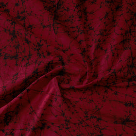 Maroon - hand batik print cotton fabric 01 - handcrafted