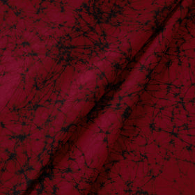 Maroon - hand batik print cotton fabric 01 - handcrafted