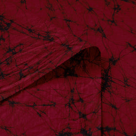 Maroon - hand batik print cotton fabric 01 - handcrafted
