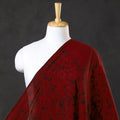 Maroon - Hand Batik Print Cotton Fabric 01