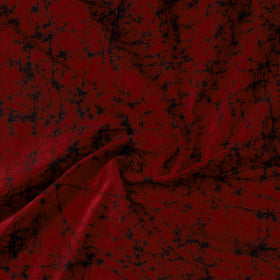 Maroon - Hand Batik Print Cotton Fabric 01