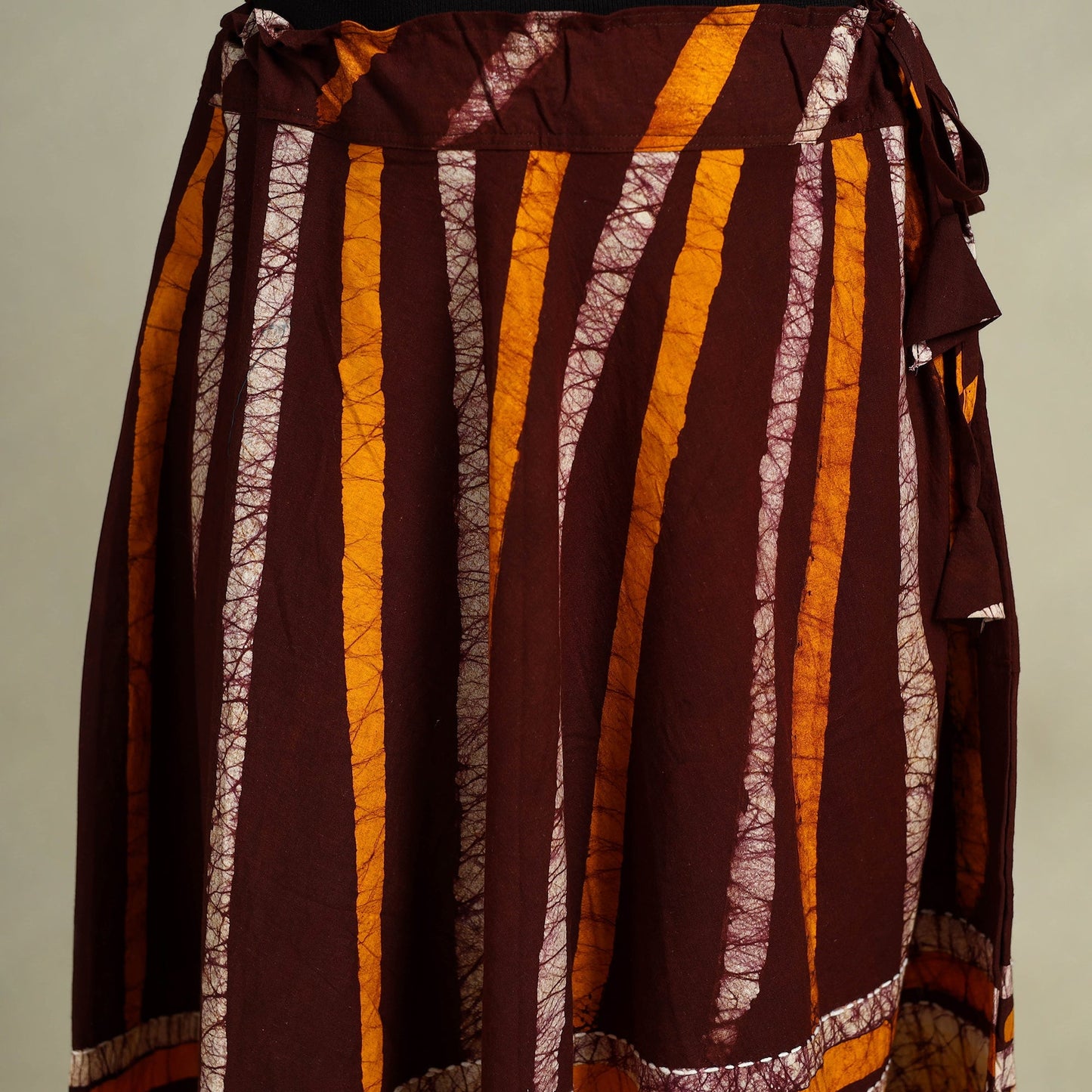 Buy Hand Batik Print Running Stitch Cotton Long Skirt