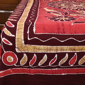  Hand Batik Printed Cotton Single Bed Cover (96 x 59 in) 19 