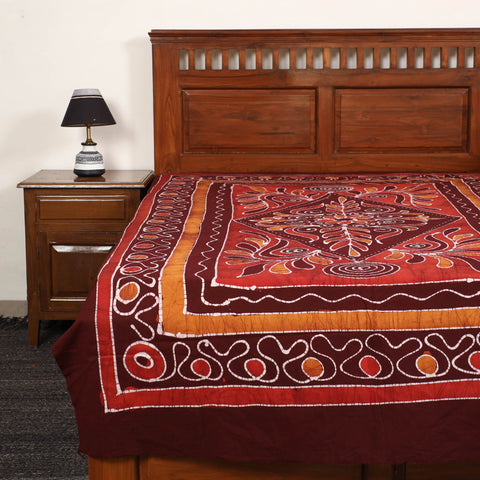  Hand Batik Printed Cotton Single Bed Cover (96 x 59 in) 85 