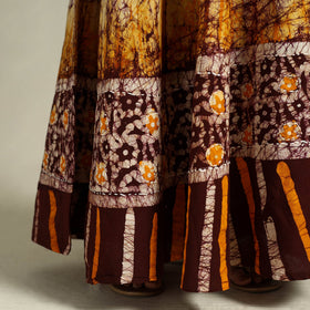 Buy Hand Batik Print Running Stitch Cotton Long Skirt