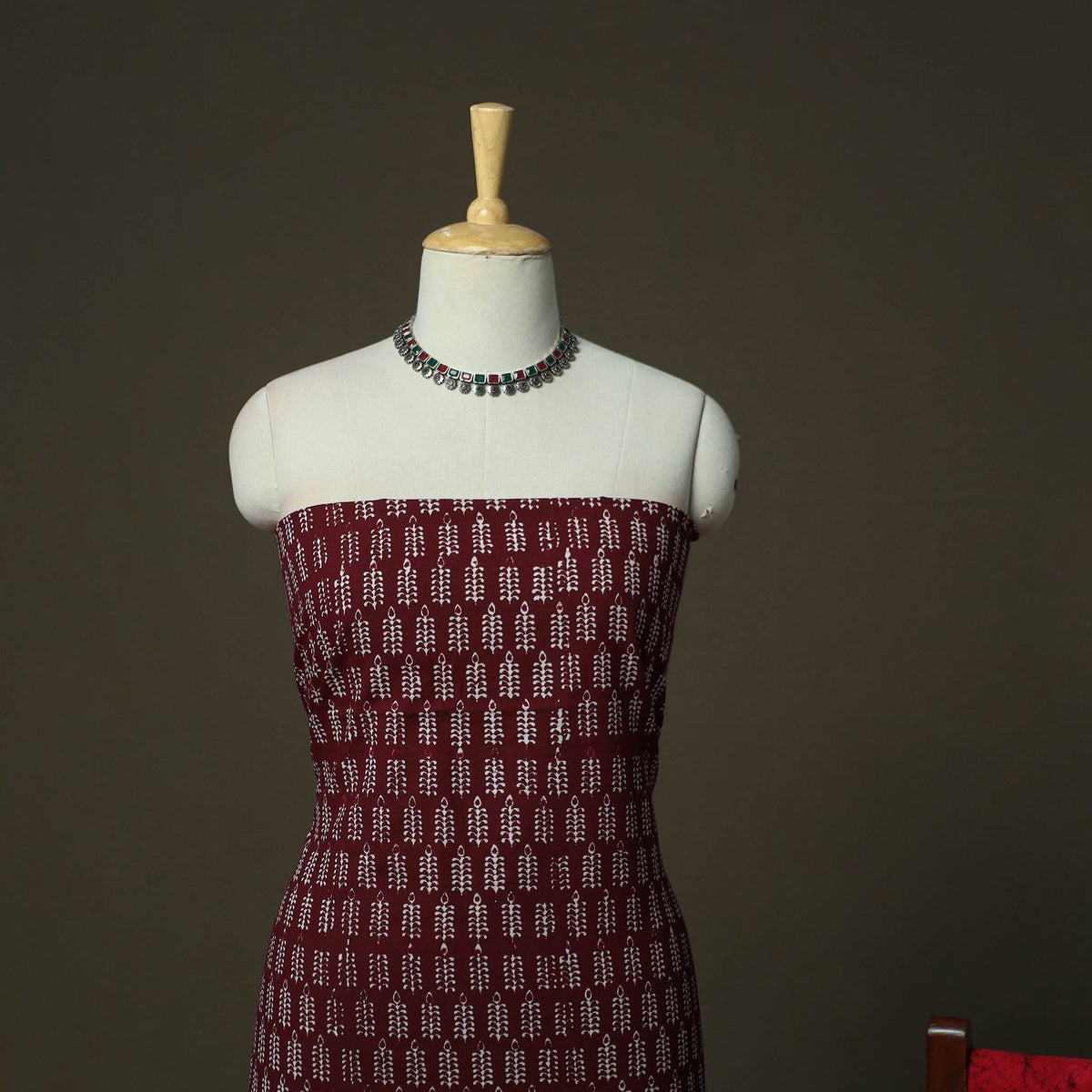Hand batik cotton 3pc unstitched dress material 11