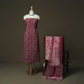 Hand batik cotton 3pc unstitched dress material 19